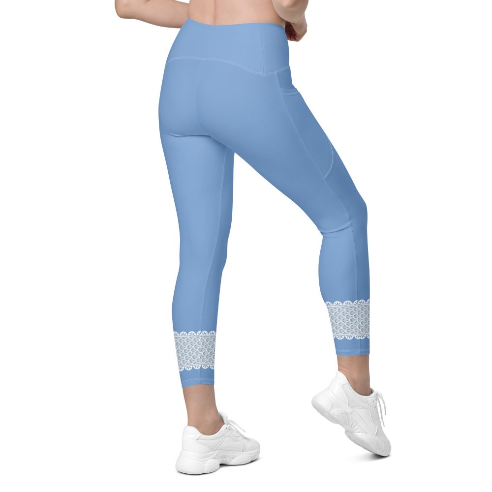 Bo Peep Costume Halloween Cosplay Crossover leggings with pockets - Image 2