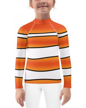 Clownfish Nemo Costume Halloween Cosplay Kids Rash Guard