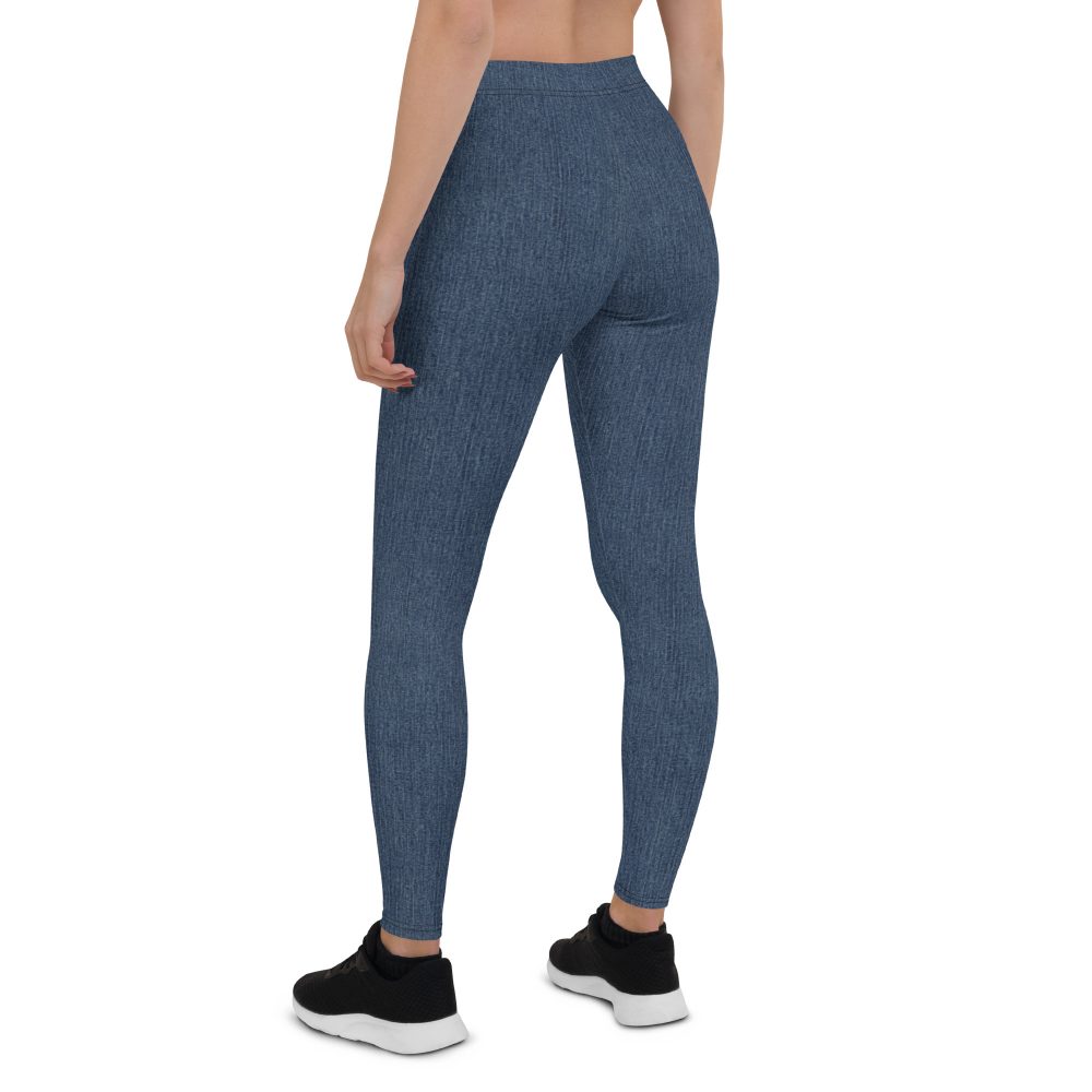 Jeggings - Jean Print Leggings - Image 2
