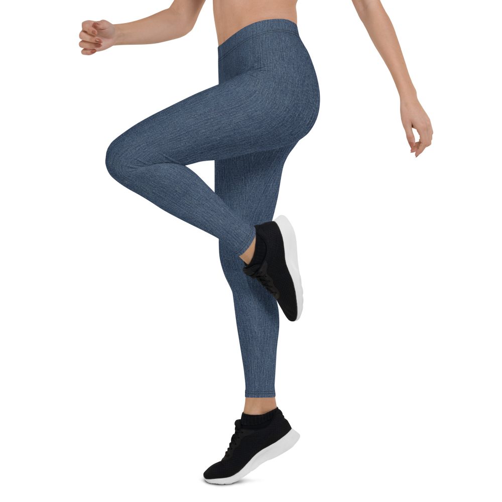 Jeggings - Jean Print Leggings - Image 4