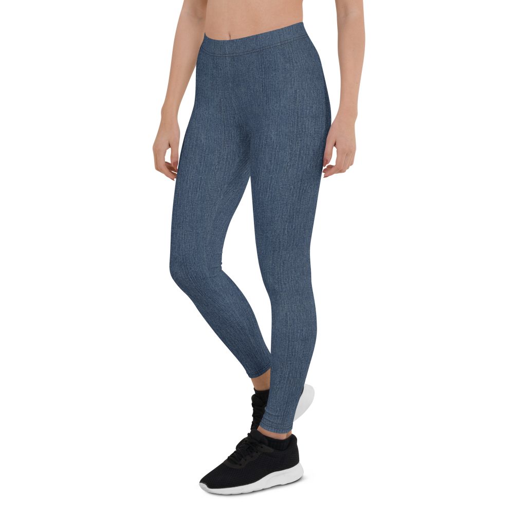 Jeggings - Jean Print Leggings - Image 3