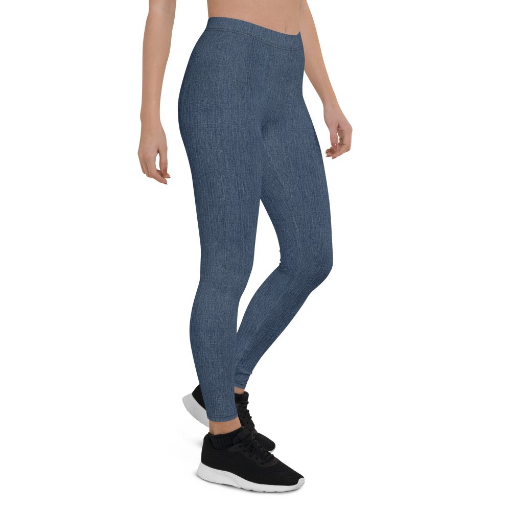 Jeggings - Jean Print Leggings - Image 5