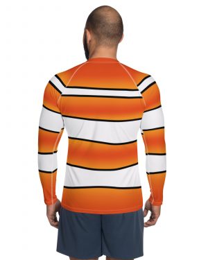 Clownfish Nemo Costume Halloween Cosplay Men’s Rash Guard