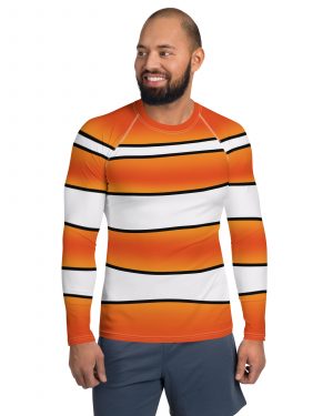 Clownfish Nemo Costume Halloween Cosplay Men’s Rash Guard