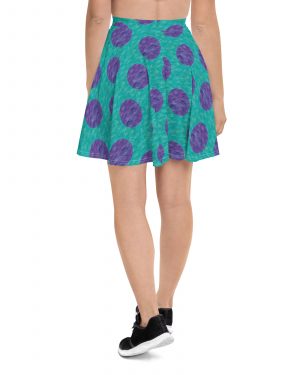 Sully Monster Halloween Cosplay Skater Skirt
