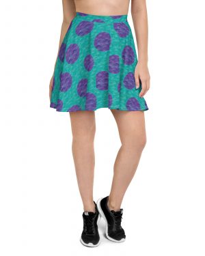 Sully Monster Halloween Cosplay Skater Skirt