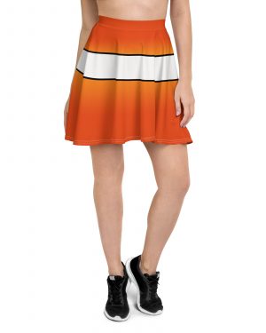 Clownfish Nemo Costume Halloween Cosplay Skater Skirt