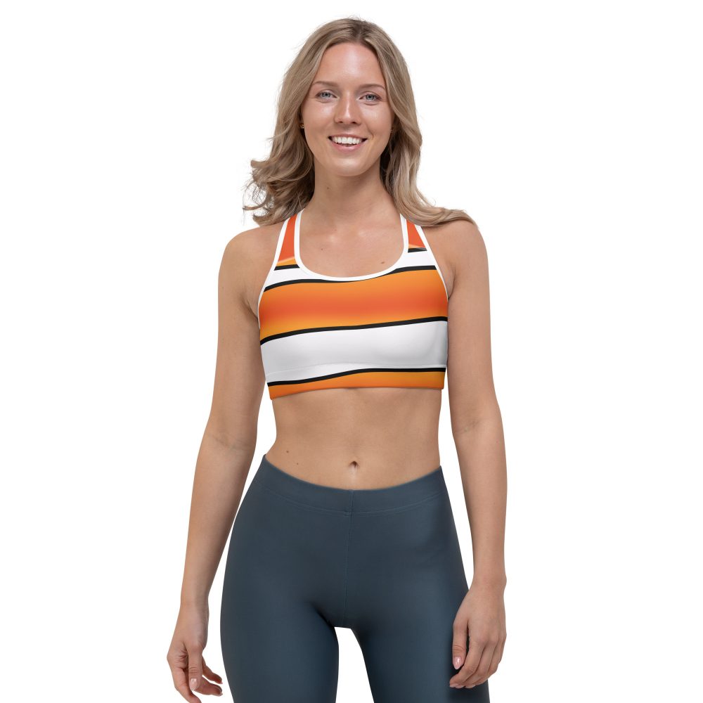 Clownfish Nemo Costume Halloween Cosplay Sports bra