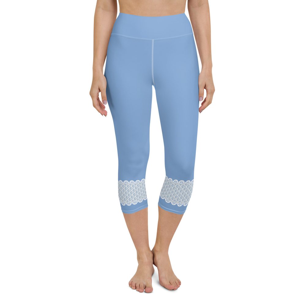 Bo Peep Costume Halloween Cosplay Yoga Capri Leggings