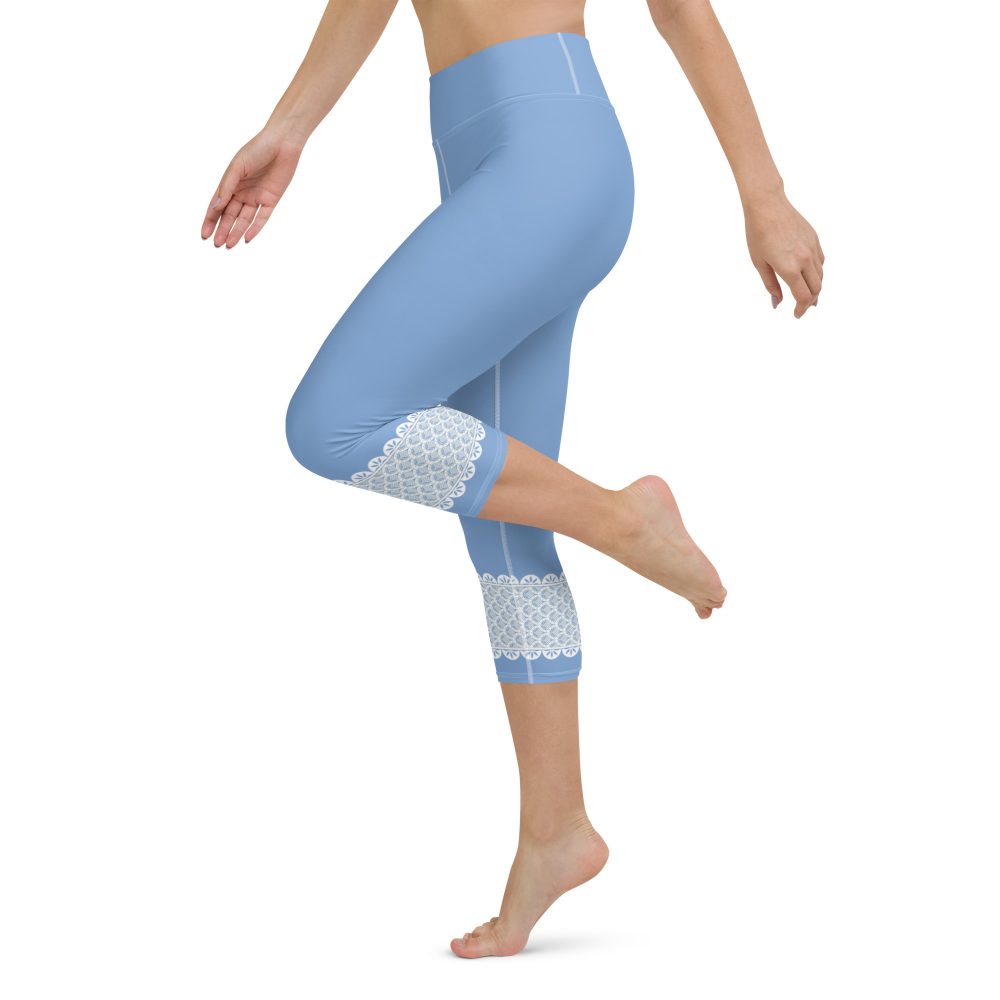 Bo Peep Costume Halloween Cosplay Yoga Capri Leggings - Image 2