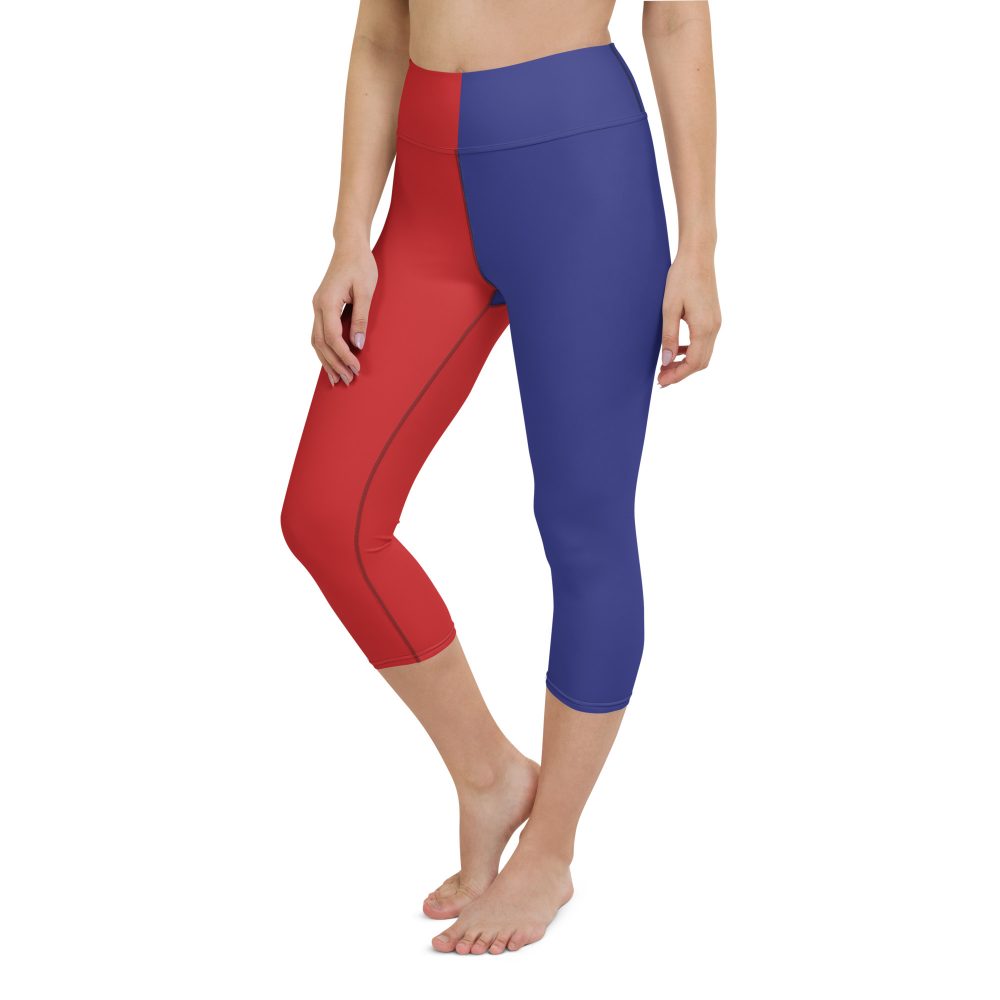 Harley Quinn Halloween Cosplay Squad Costume - Yoga Capri Leggings - Image 3
