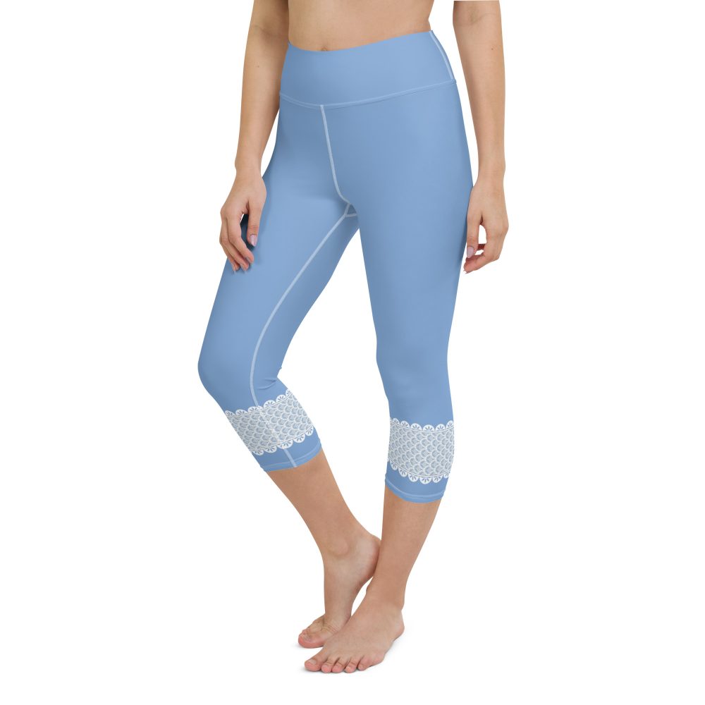 Bo Peep Costume Halloween Cosplay Yoga Capri Leggings - Image 3