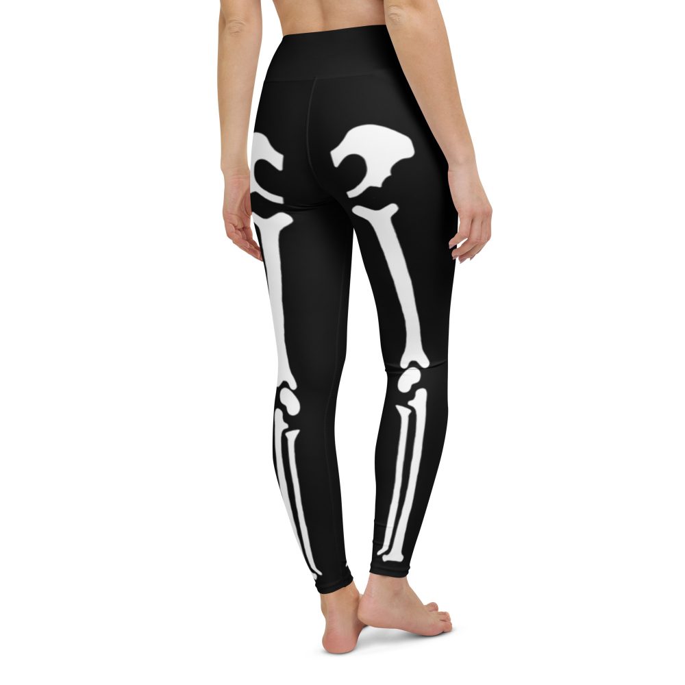 Skeleton Halloween Cosplay Costume Yoga Leggings - Image 6