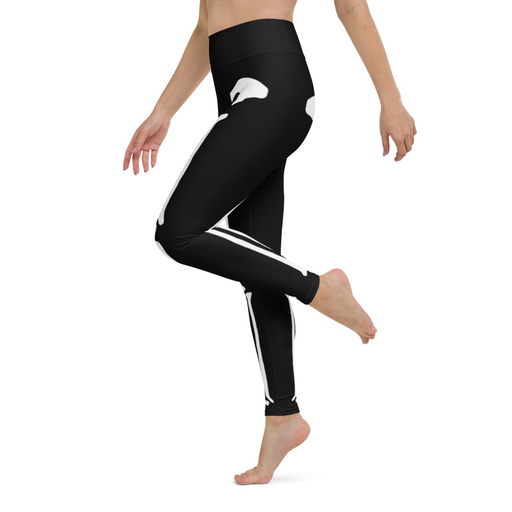 Skeleton Halloween Cosplay Costume Yoga Leggings - Image 2