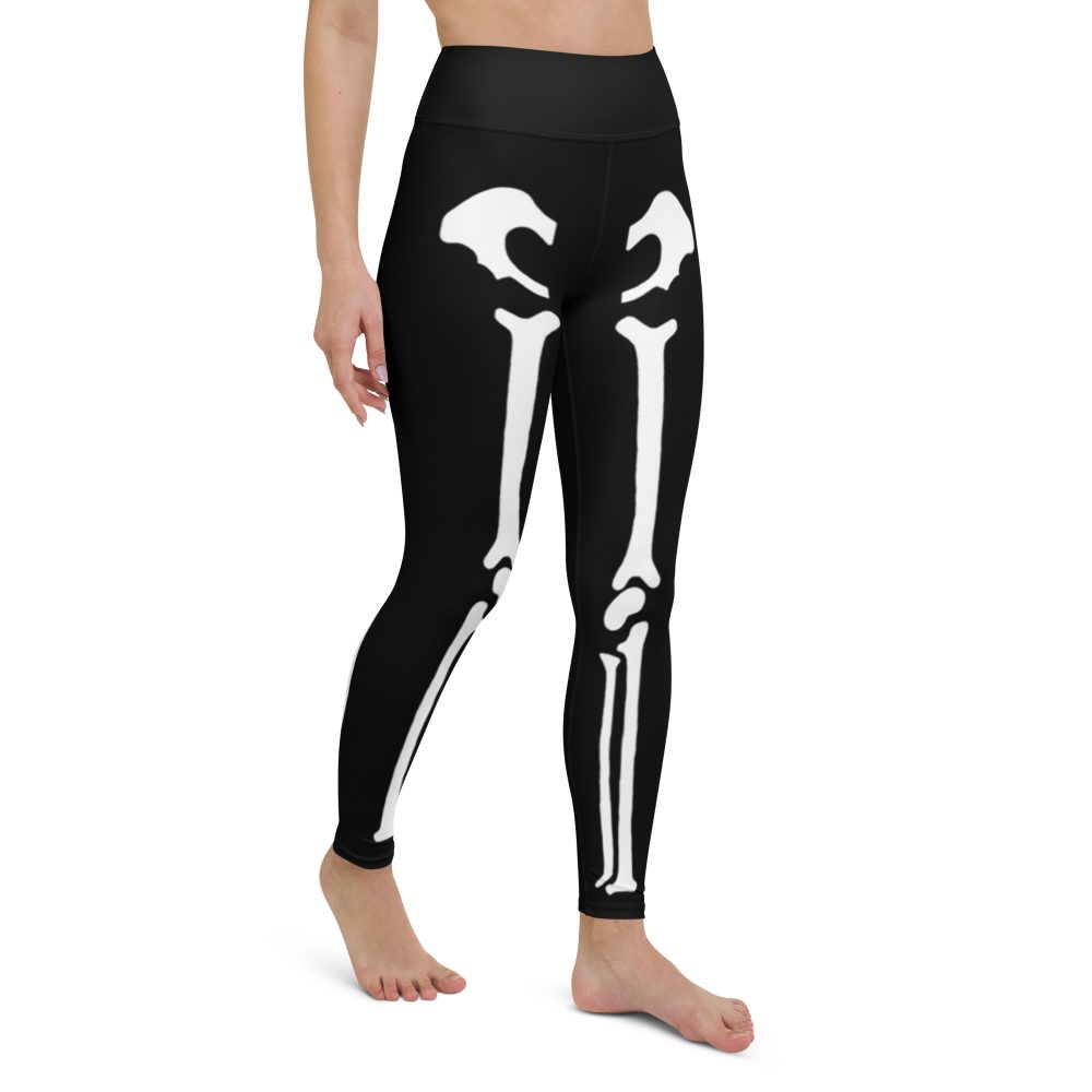 Skeleton Halloween Cosplay Costume Yoga Leggings - Image 5
