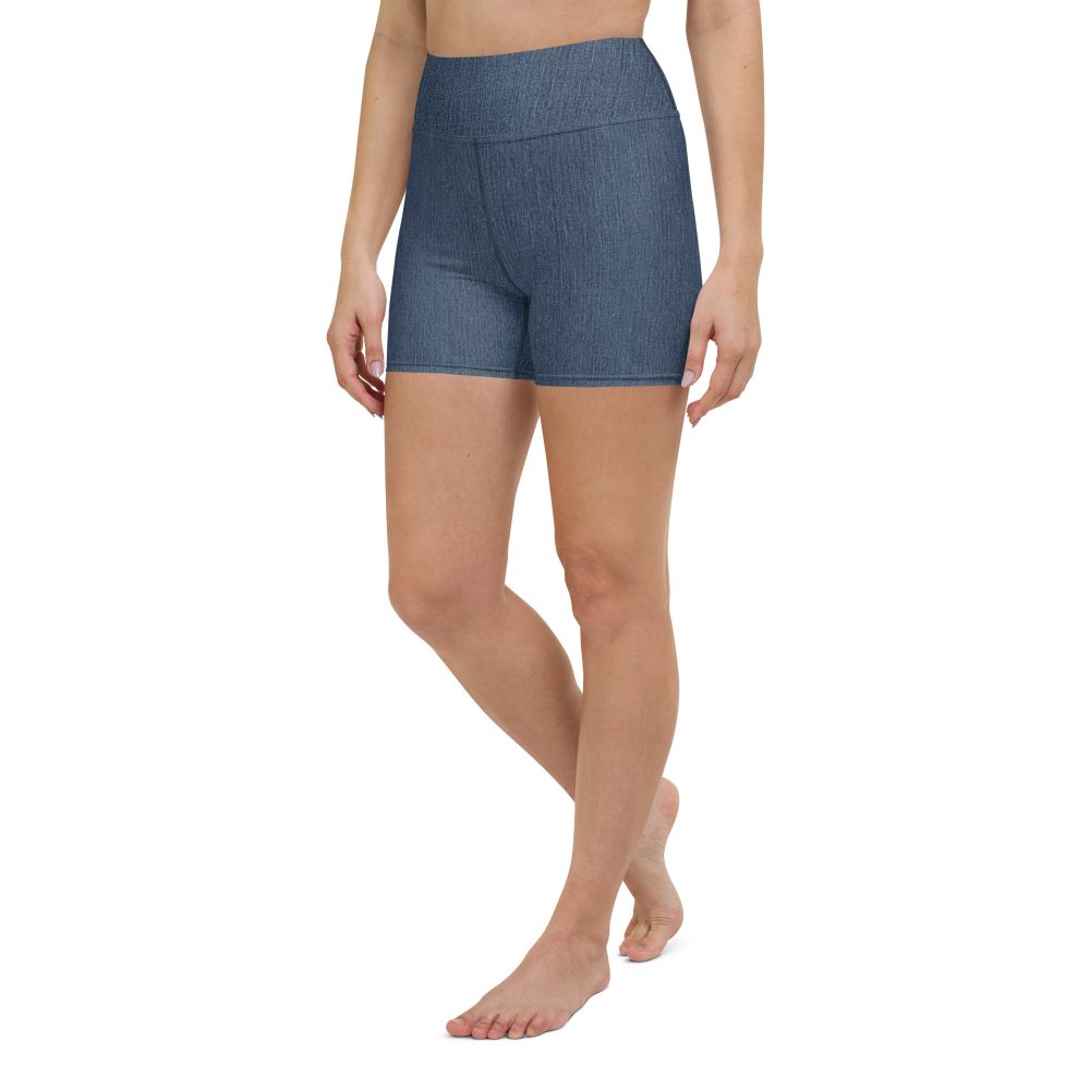 Jeggings - Jean Print Yoga Shorts - Image 3