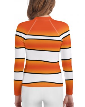 Clownfish Nemo Costume Halloween Cosplay Youth Rash Guard