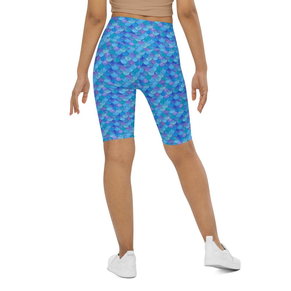 Sea Monster Mermaid Halloween Cosplay Costume Bike Shorts - Image 7