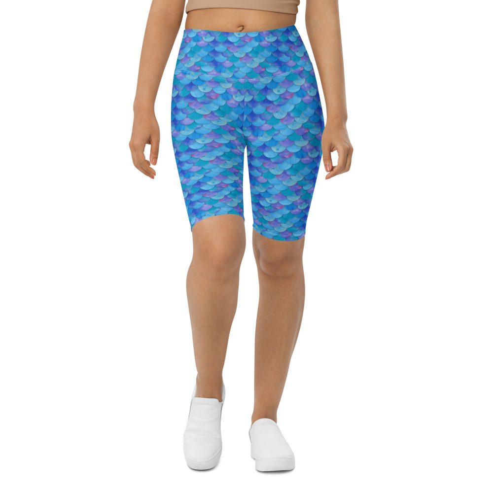 Sea Monster Mermaid Halloween Cosplay Costume Bike Shorts
