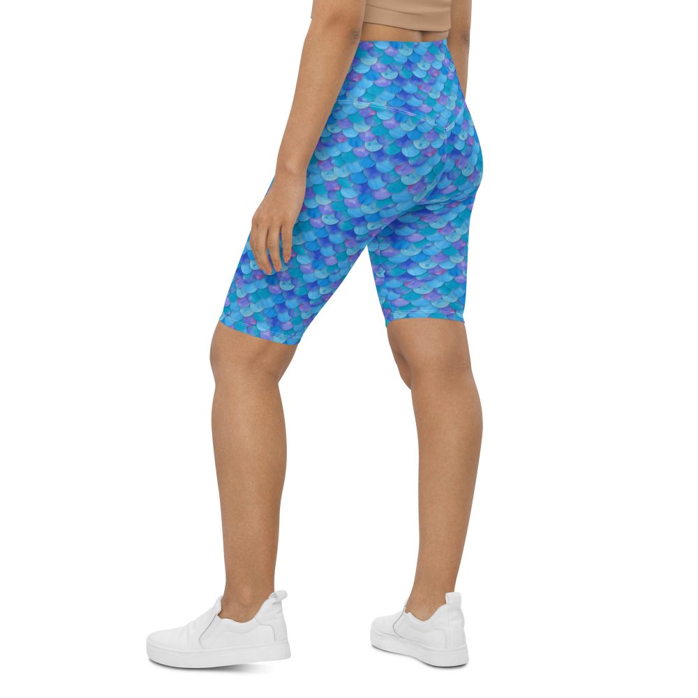 Sea Monster Mermaid Halloween Cosplay Costume Bike Shorts - Image 5