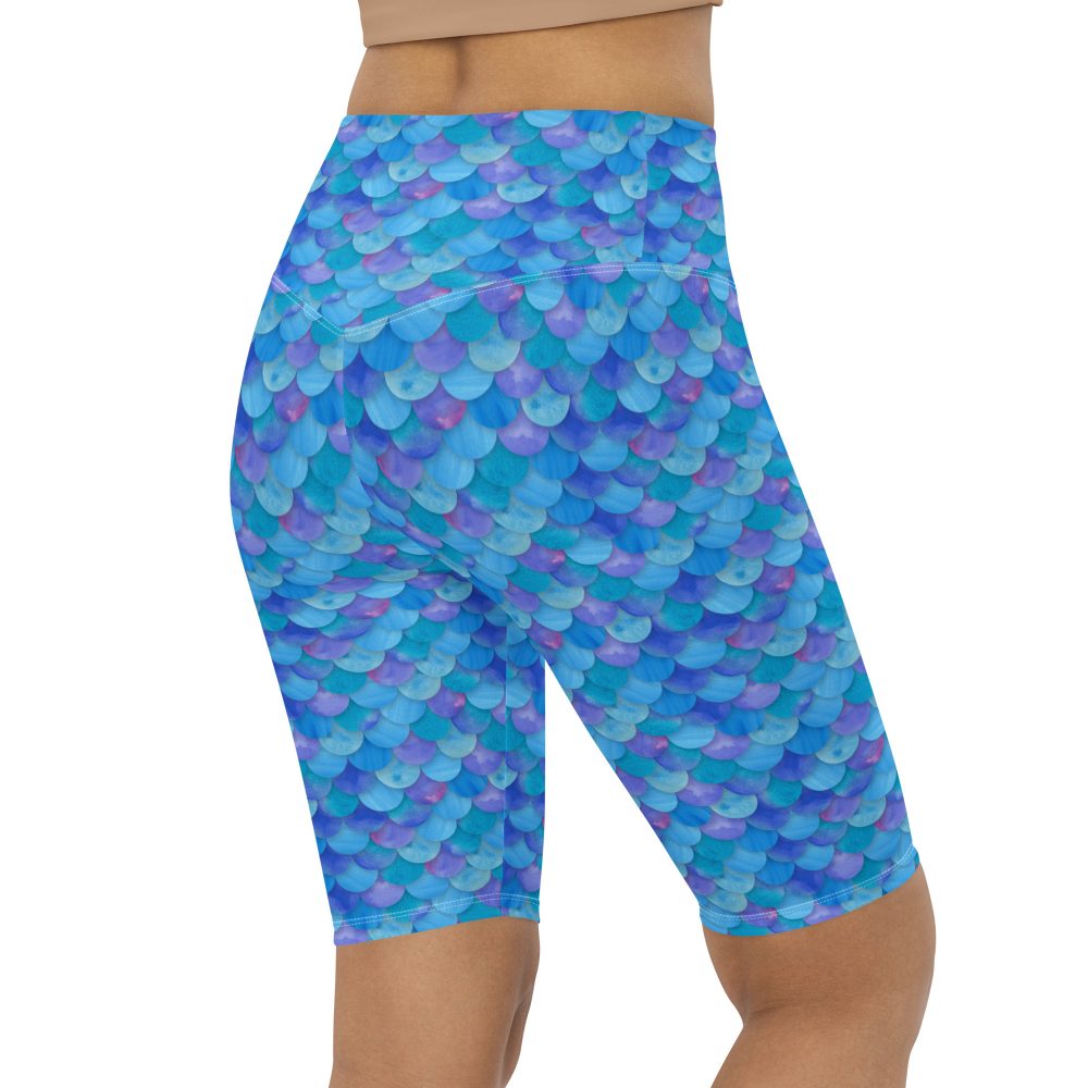 Sea Monster Mermaid Halloween Cosplay Costume Bike Shorts - Image 4