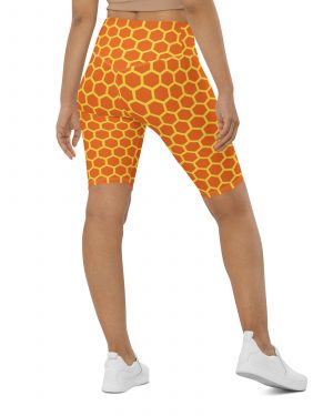 Honey Comb Halloween Cosplay Costume Bike Shorts