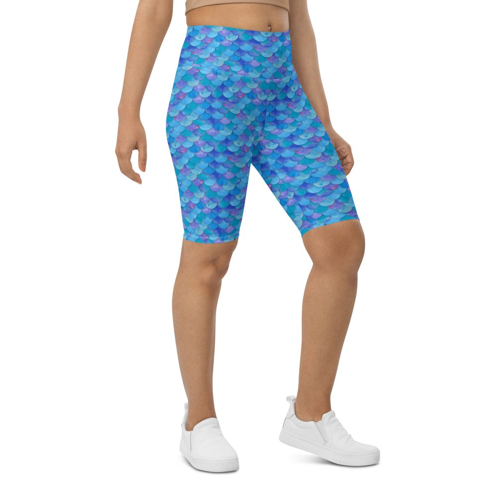 Sea Monster Mermaid Halloween Cosplay Costume Bike Shorts - Image 3