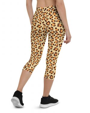 Leopard Jaguar Halloween Cosplay Costume Capri Leggings
