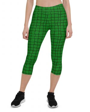 Alligator – Crocodile Halloween Cosplay Costume Capri Leggings