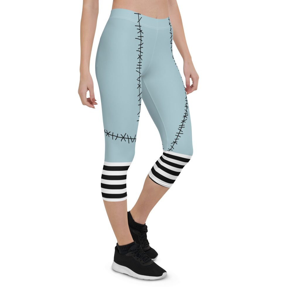 Sally Ragdoll Costume Halloween Cosplay Capri Leggings - Image 6