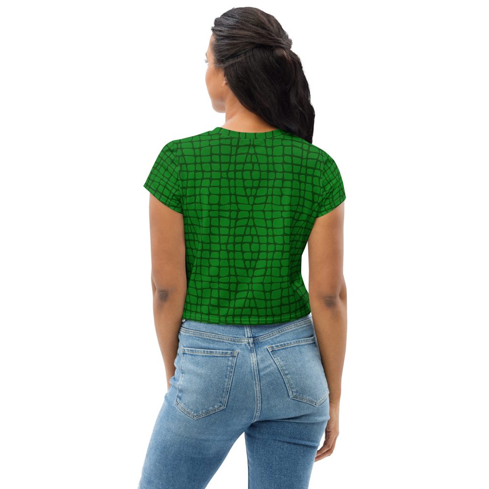Alligator - Crocodile Halloween Cosplay Costume Crop Tee - Image 2