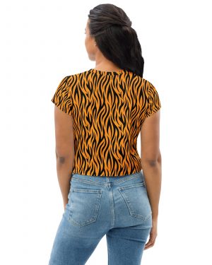 Tiger Rajah Halloween Cosplay Costume Crop Tee