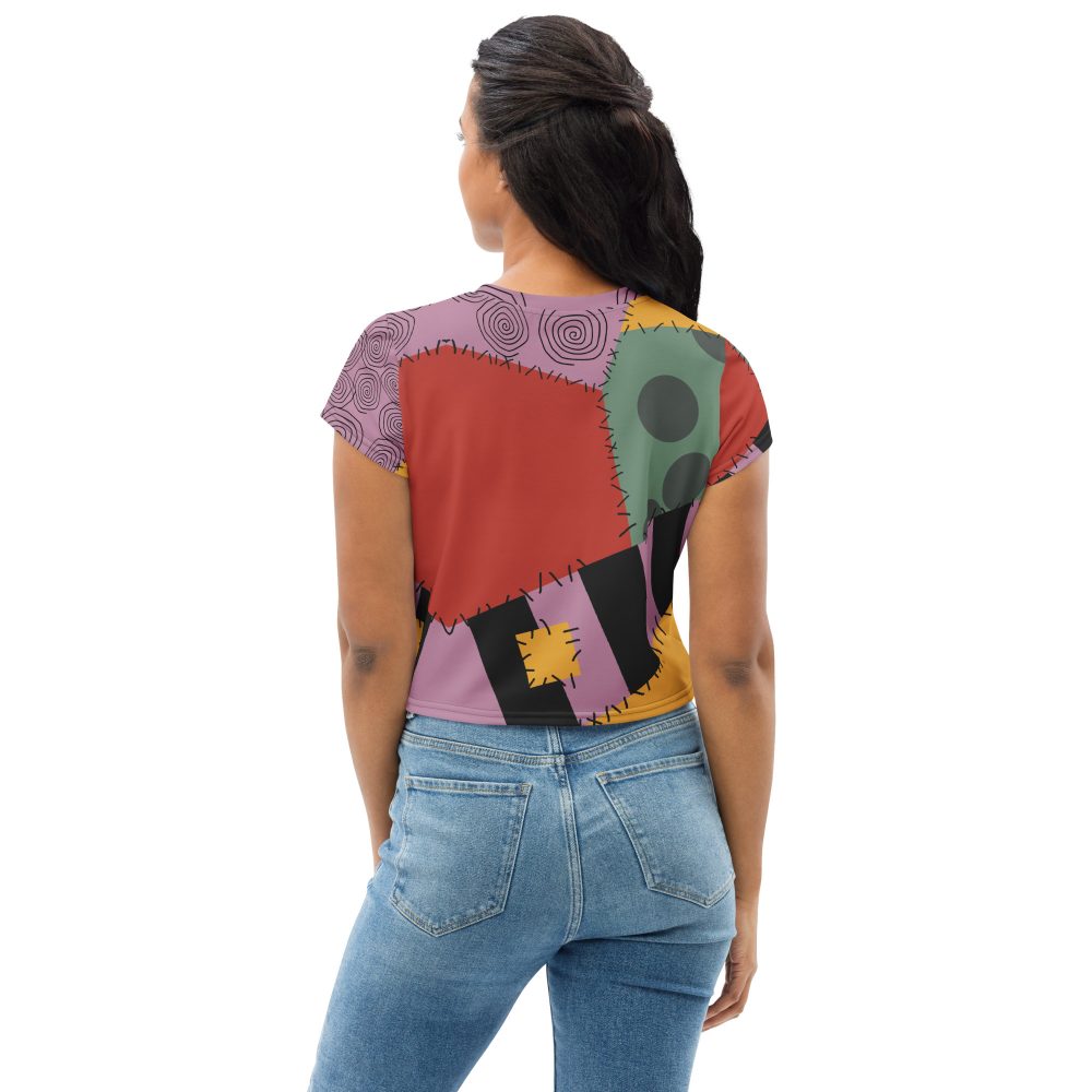 Nightmare Sally Halloween Cosplay Costume Crop Tee - Image 2