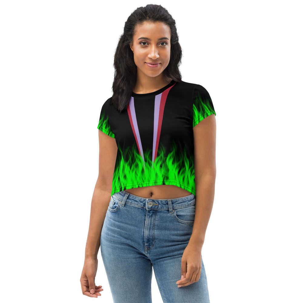 Maleficent Halloween Cosplay Costume Crop Tee