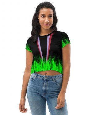 Maleficent Halloween Cosplay Costume Crop Tee