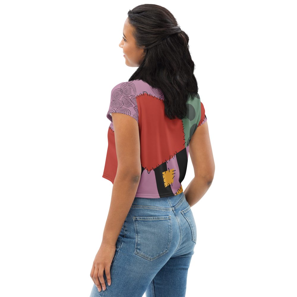 Nightmare Sally Halloween Cosplay Costume Crop Tee - Image 3
