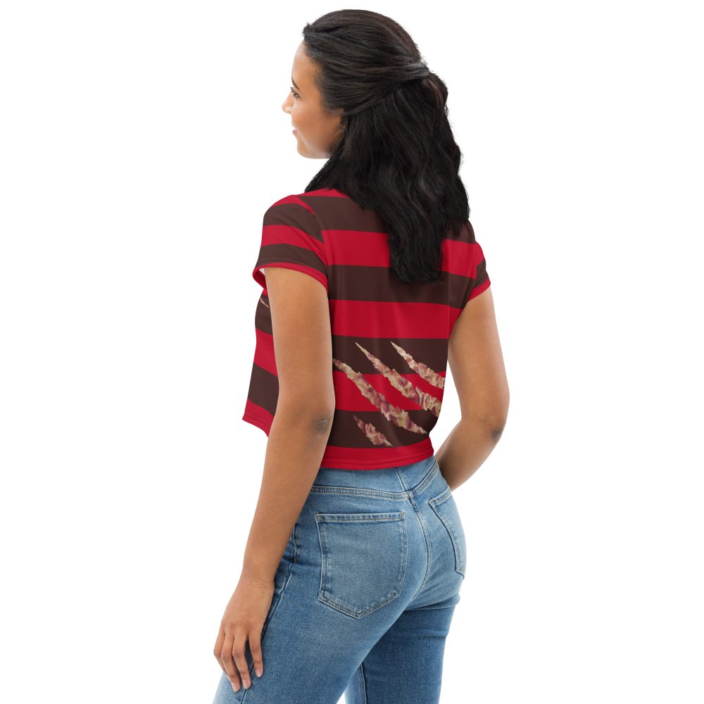 Freddy Nightmare Serial Killer Cosplay Costume Crop Tee - Image 3