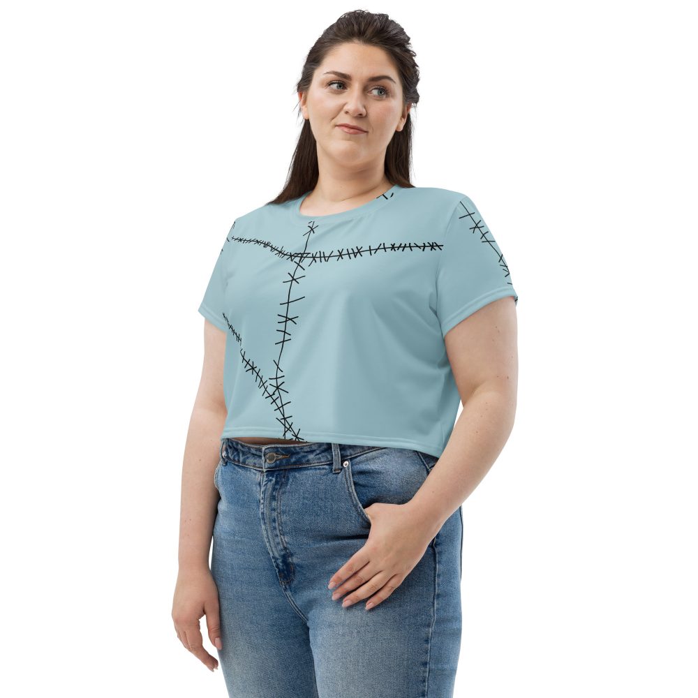 Sally Ragdoll Costume Halloween Cosplay Crop Tee - Image 3