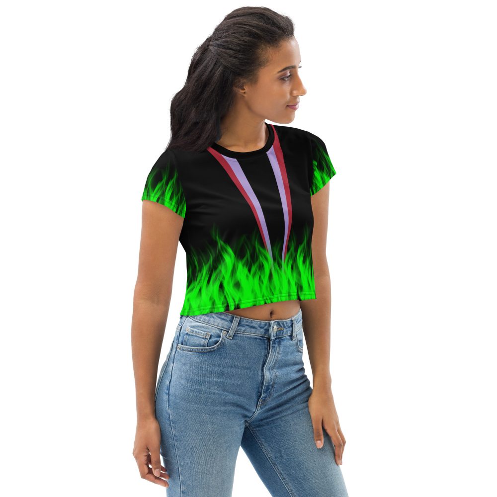 Maleficent Halloween Cosplay Costume Crop Tee - Image 4