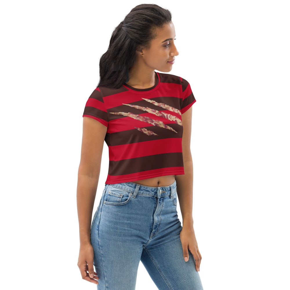 Freddy Nightmare Serial Killer Cosplay Costume Crop Tee - Image 4