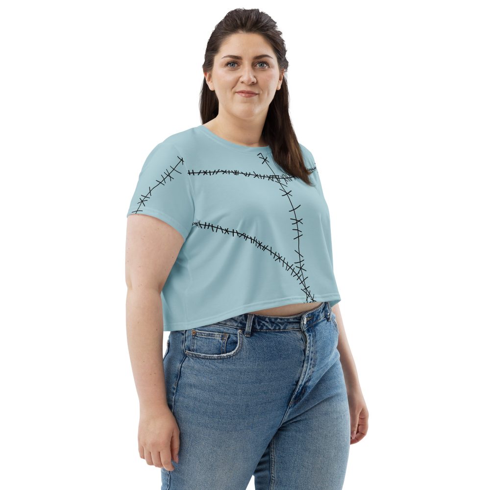 Sally Ragdoll Costume Halloween Cosplay Crop Tee - Image 4