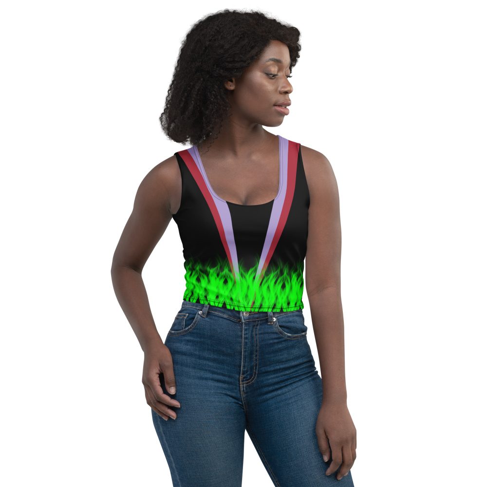 Maleficent Halloween Cosplay Costume Crop Top