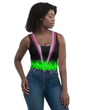 Maleficent Halloween Cosplay Costume Crop Top