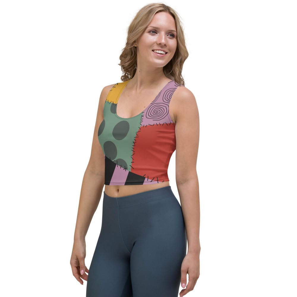 Nightmare Sally Halloween Cosplay Costume Crop Top - Image 3