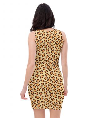 Leopard Jaguar Halloween Cosplay Costume Fitted Dress