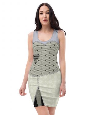 Emily Corpse Bride Halloween Cosplay Costume Fitted Bodycon Dress