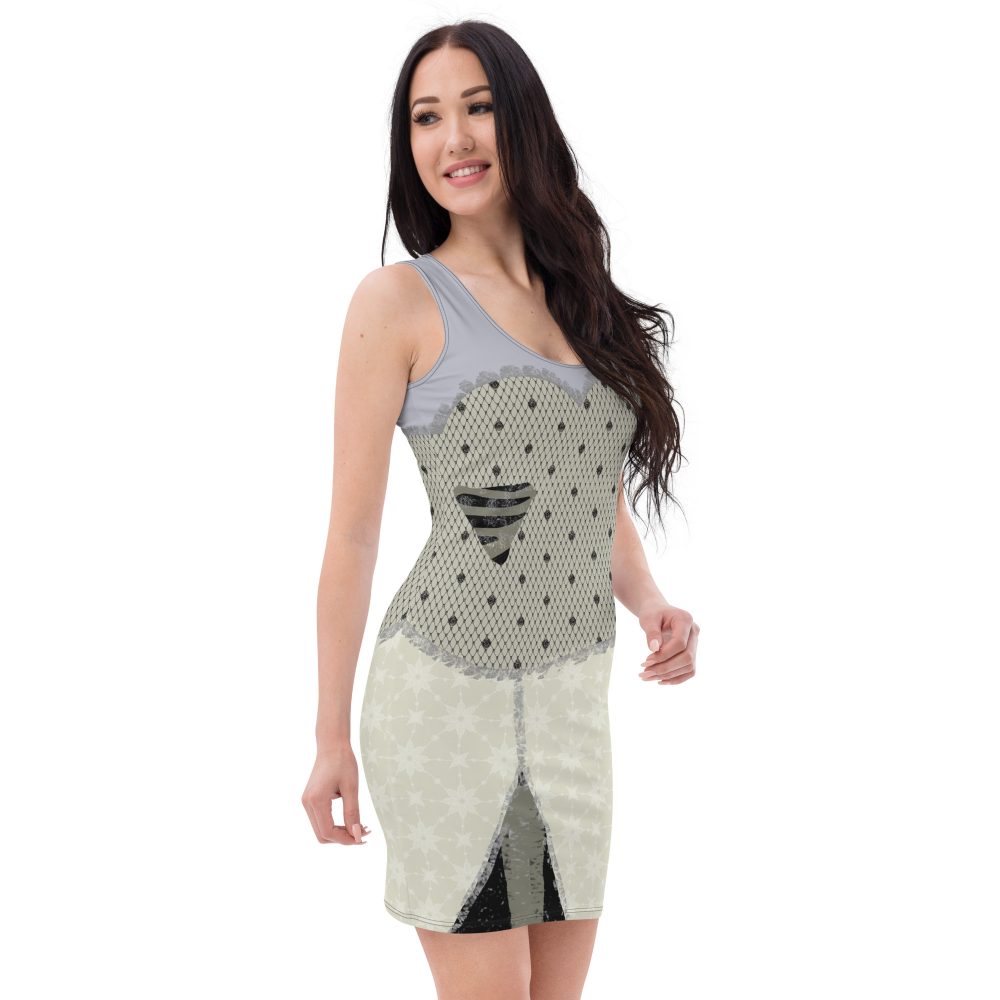 Emily Corpse Bride Halloween Cosplay Costume Fitted Bodycon Dress - Image 4