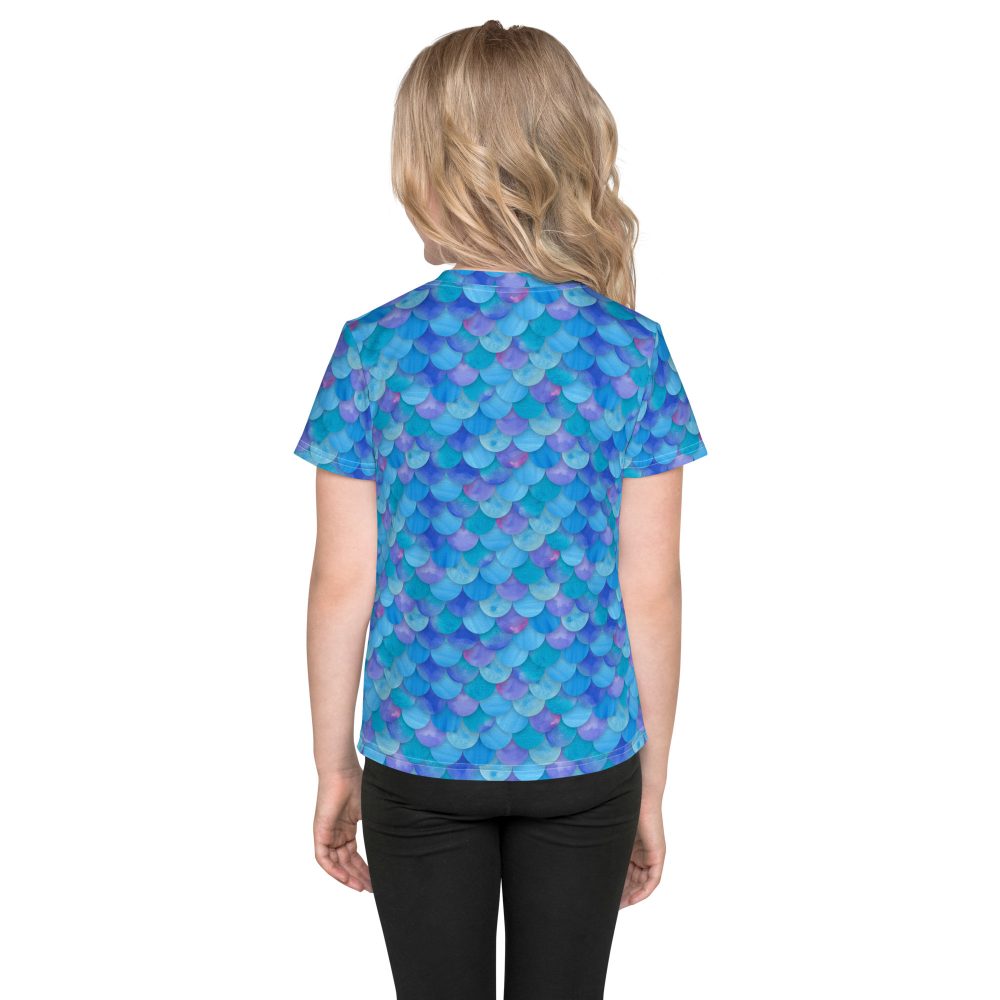Sea Monster Mermaid Halloween Cosplay Costume Kids T-shirt - Image 2