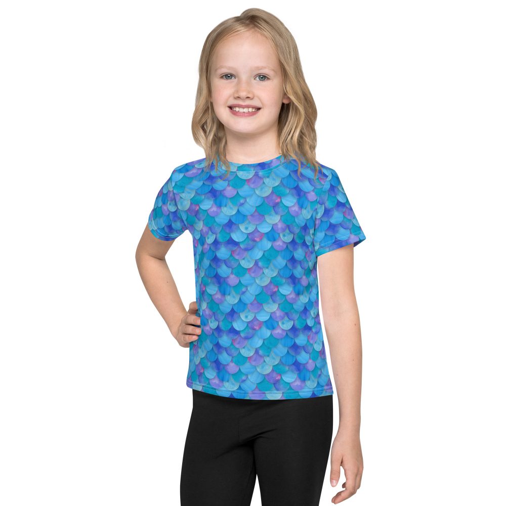 Sea Monster Mermaid Halloween Cosplay Costume Kids T-shirt