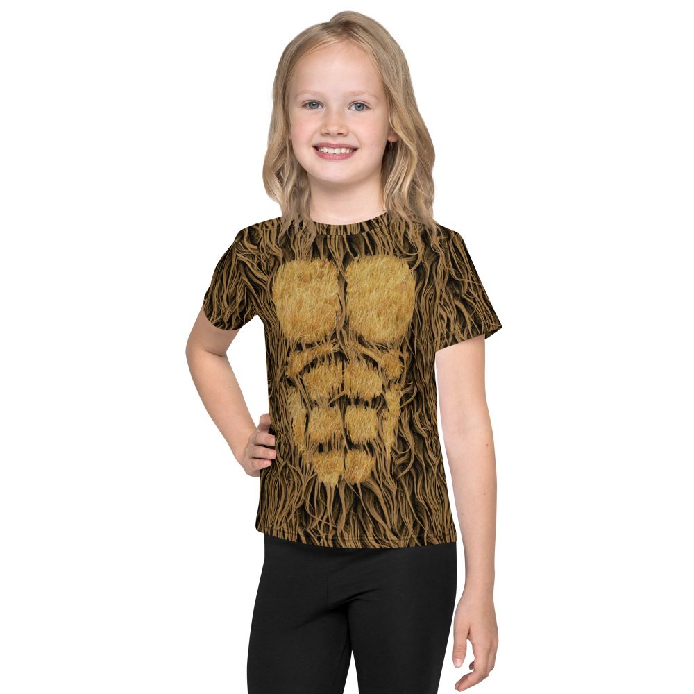 Sasquatch Big Foot Chewbacca Halloween Cosplay Costume Kids T-shirt